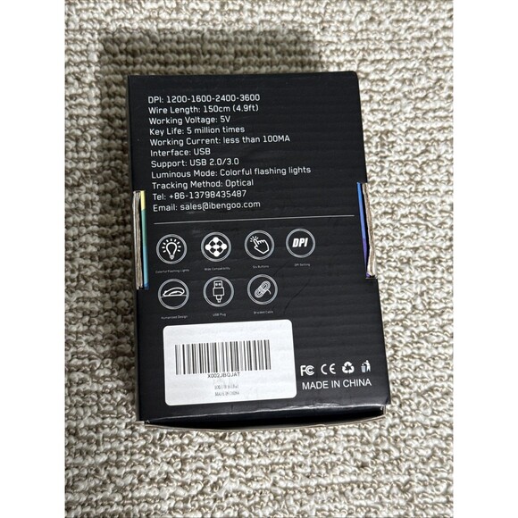 Bengoo Gaming Mouse 7 Color Led Wired NEW - Picture 3 of 7